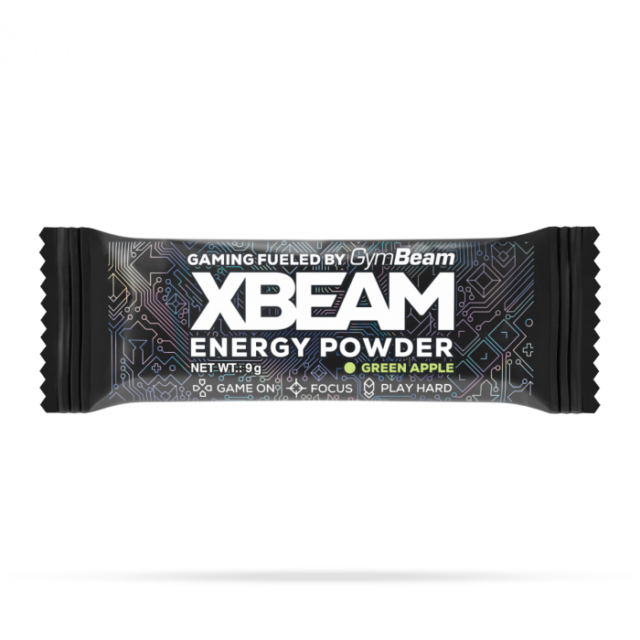 XBEAM Vzorka Energy Powder 10 x 9 g jahoda kiwi
