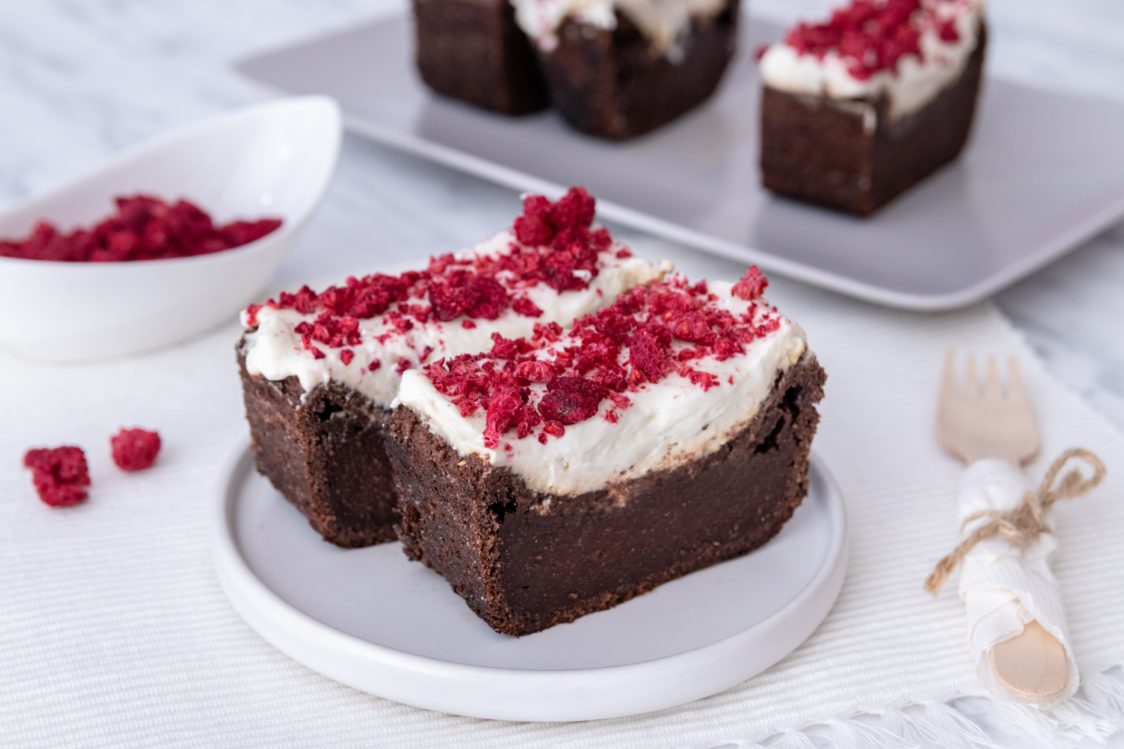 Fitness recipe: Beetroot brownie with cream cheese icing