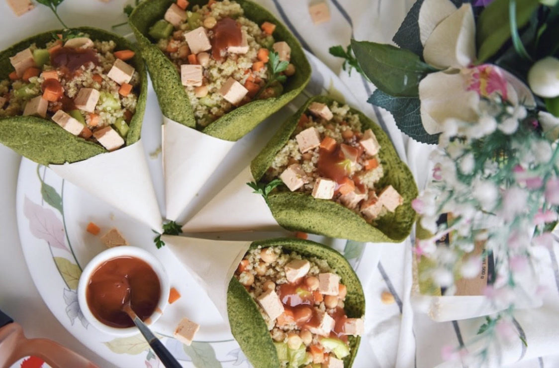 Fitness Recipe: Vegan Tortillas with Quinoa and Vegetables
