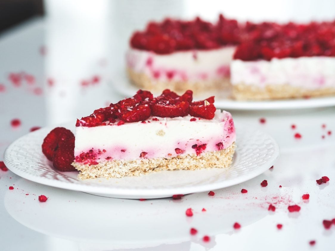 Fitness Recipe: No-Bake Curd Cheesecake with Raspberries