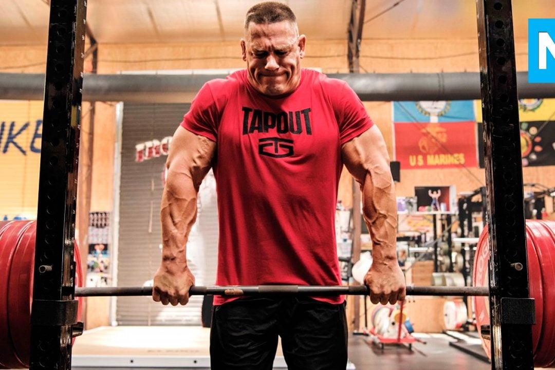 John Cena works out 5 times a week and eats 7 times a day