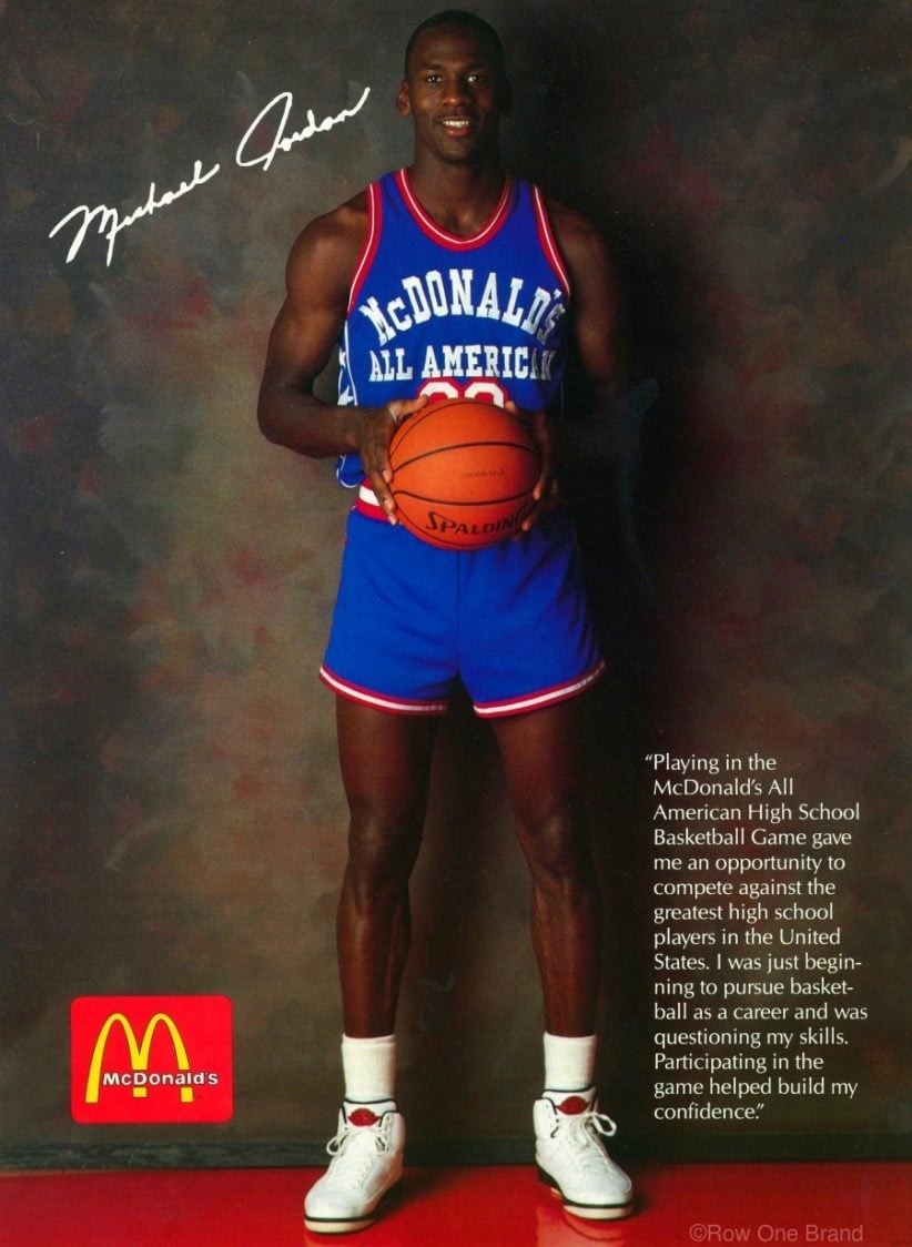 Michael Jordan at McDonald's All-American Team