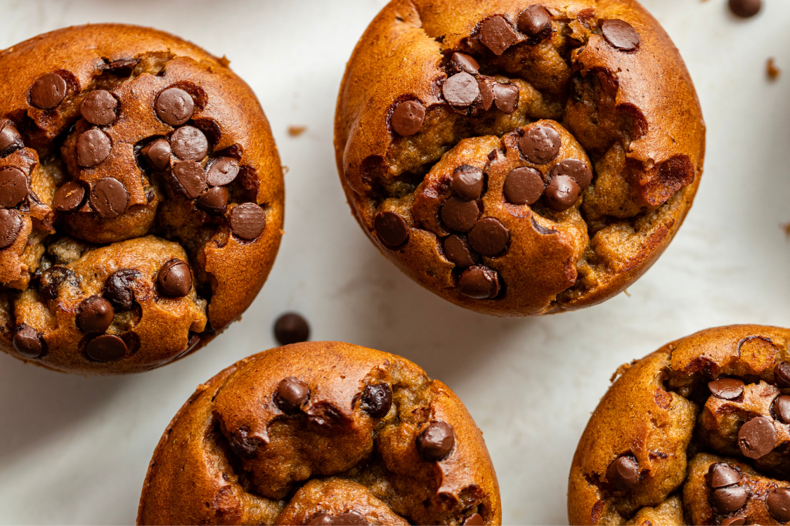 Fitness Recipe: Banana Muffins with Peanut Butter & Chocolate Chip