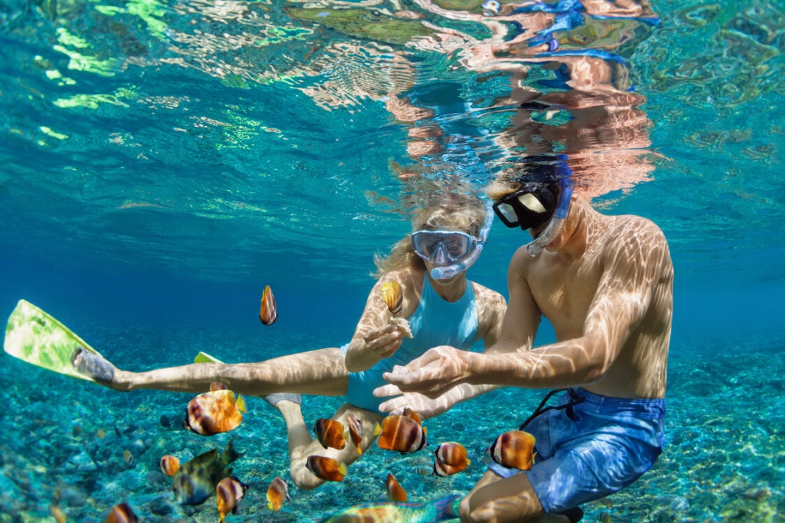 Snorkeling is a Popular Summer Activity
