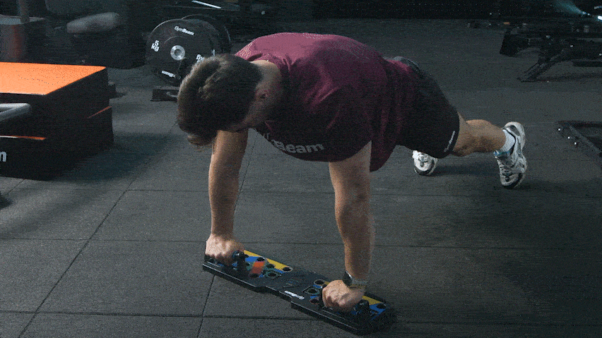 Kliky na hrudník s podložkou na kliky 