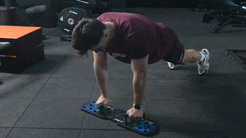 Kliky na ramená s doskou na kliky