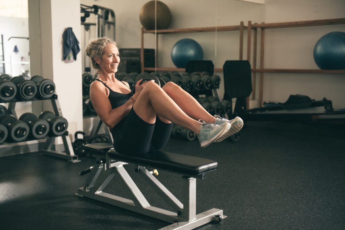 Naberanie svalov u starších žien