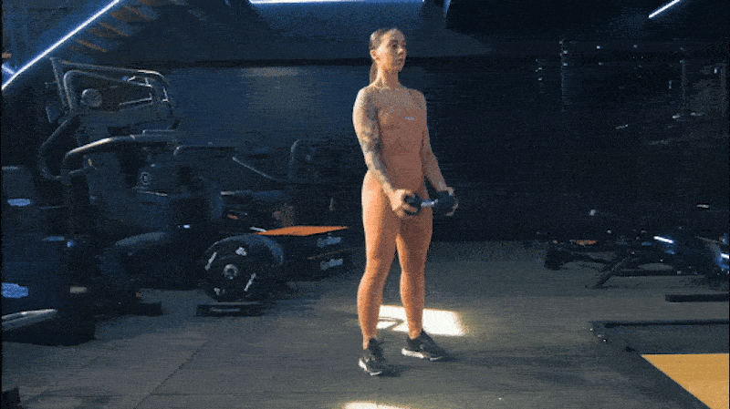 Bicepsový zdvih s jednoručkou Bicepsový zdvih s jednoručkou