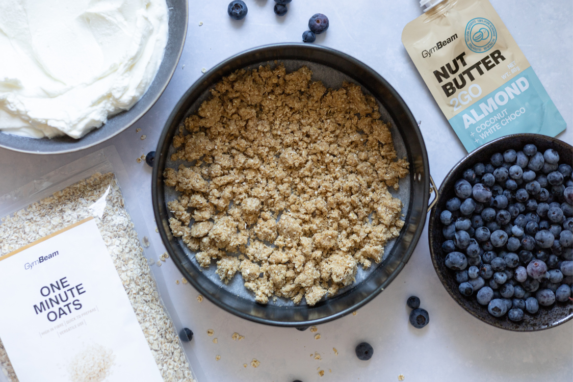 Čučoriedkový cheesecake – príprava korpusu Čučoriedkový cheesecake – príprava korpusu