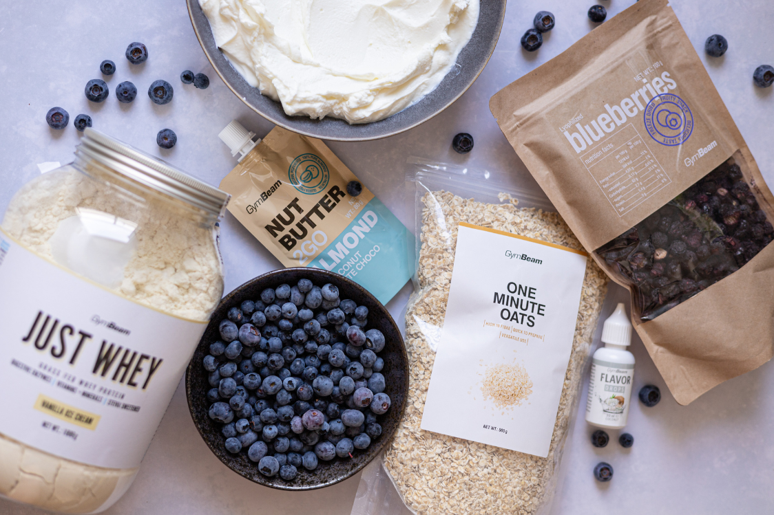 Čučoriedkový cheesecake – ingrediencie