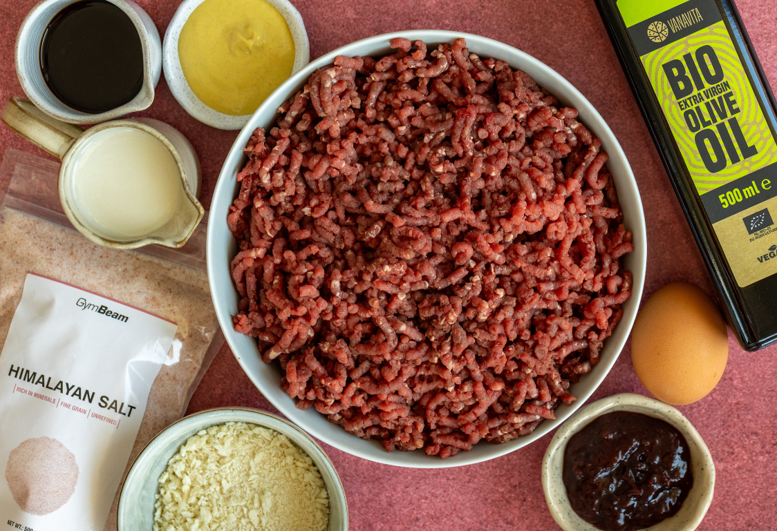 Švédske mäsové guľky - ingrediencie