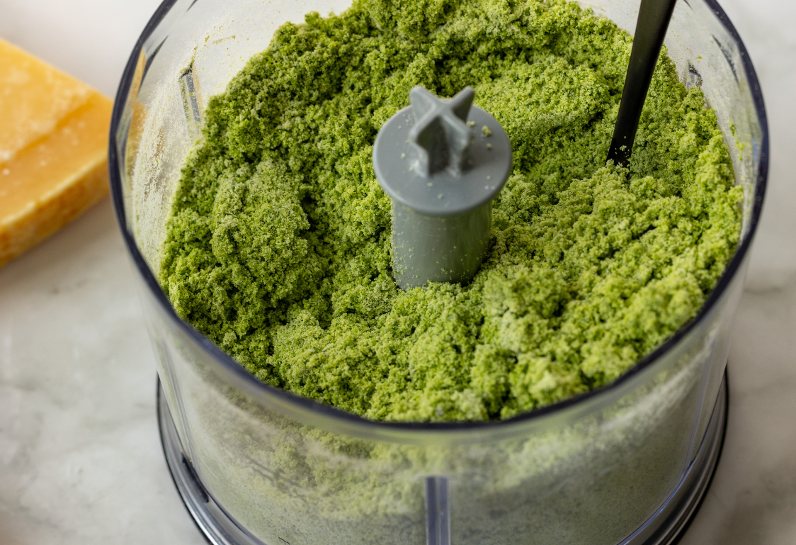 Špenátové noky s kuracím mäsom - rozmixovaný špenát s múkou Špenátové noky s kuracím mäsom - rozmixovaný špenát s múkou