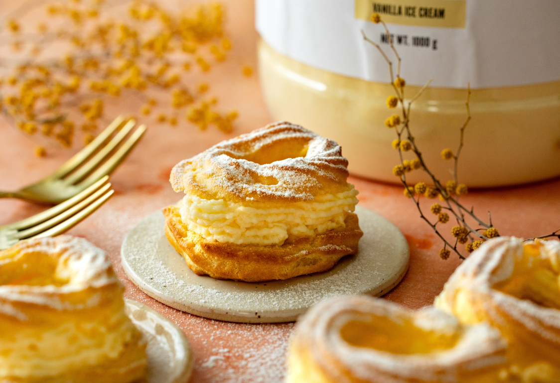 Venčeky s pudingovým krémom Venčeky s pudingovým krémom