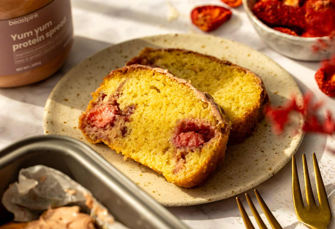 Jahodový chlebíček s kefírom