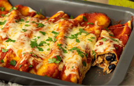 Fitness recept: Enchiladas s kuracím mäsom