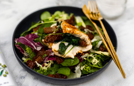 Fitness recept: Kuracia kapsa so špenátovou náplňou