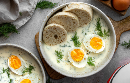 Fitness recept: Kôprová omáčka s proteínovou knedľou