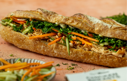 Fitness recept: Bánh mì bageta s kuracím mäsom