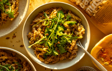 Fitness recept: Cestoviny s vegánskou tekvicovou omáčkou
