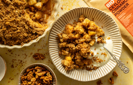 Fitness recept: Jablkový crumble so škoricou