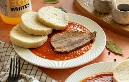 Fitness recept: Paradajková omáčka s hovädzím mäsom a proteínovou knedľou