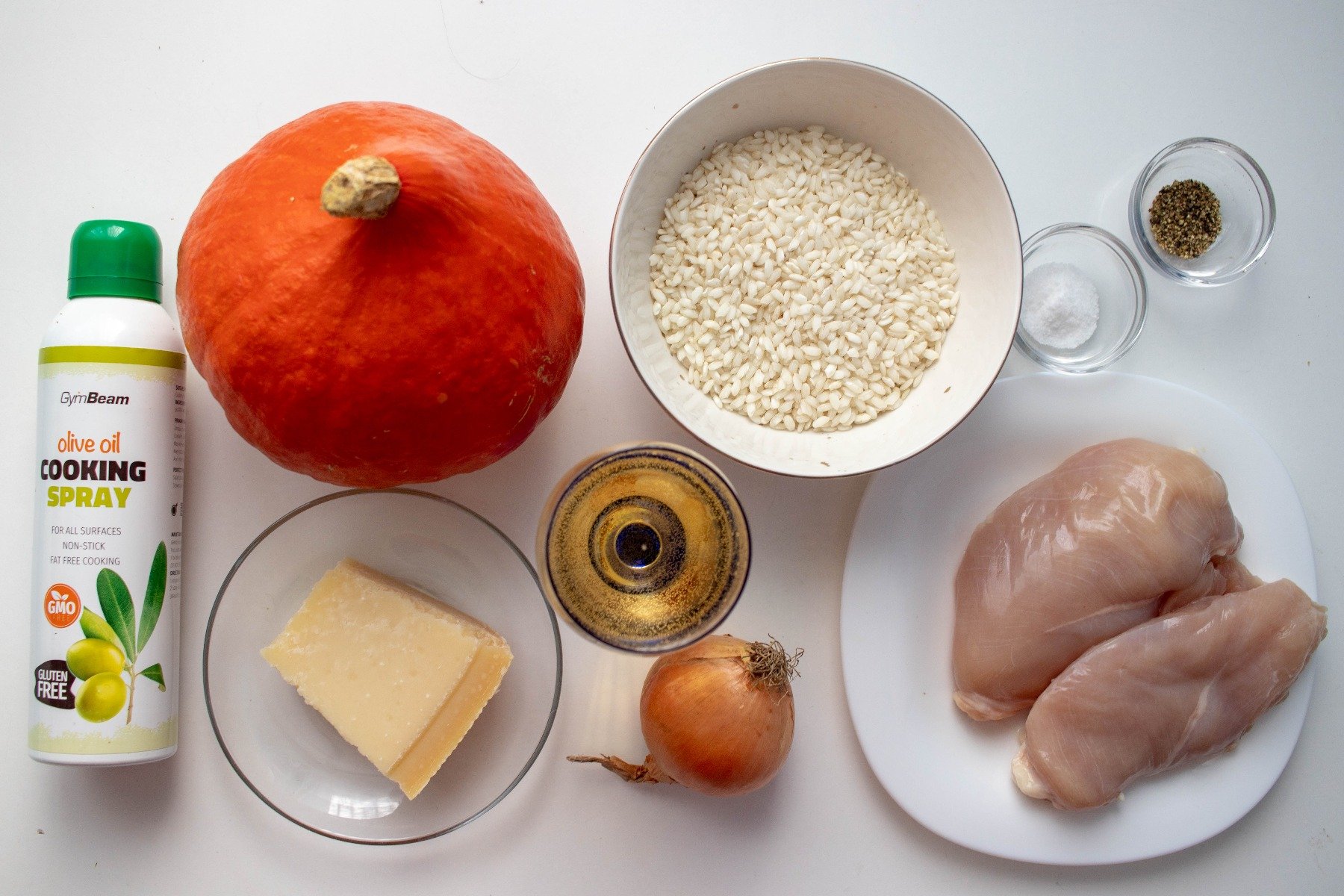 Fitness recipe: Creamy chicken risotto with hokkaido pumpkin