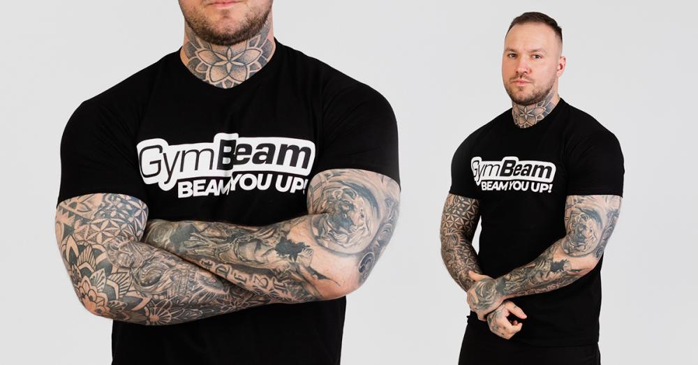 Tričko Beam čierne - GymBeam