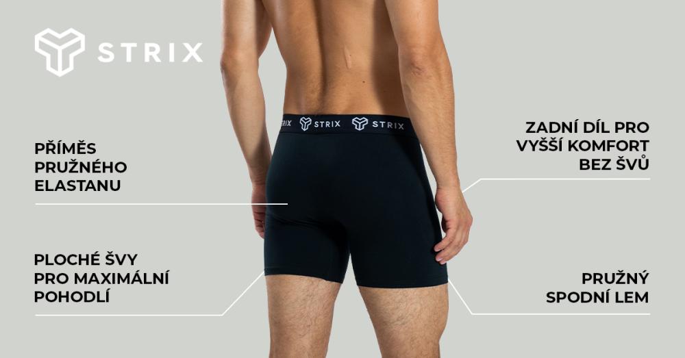 Pánske boxerky Essential 2Pack Black - STRIX