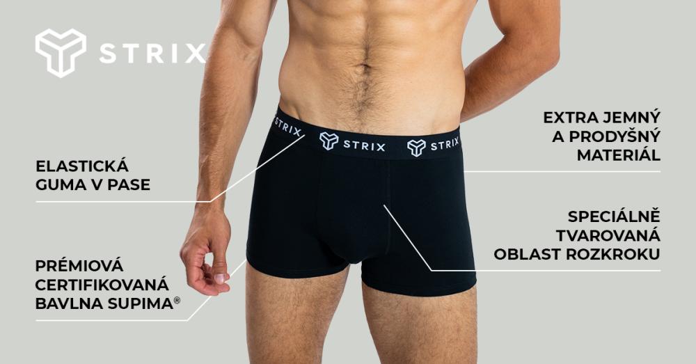 Pánske boxerky Essential Trunks 2Pack Black - STRIX