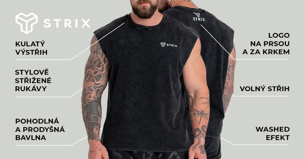 Tank Top Washed Black - STRIX