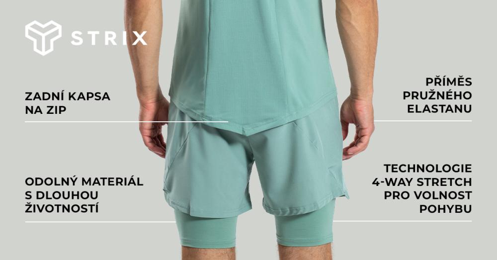 Šortky 2v1 ULTRA Agave - STRIX
