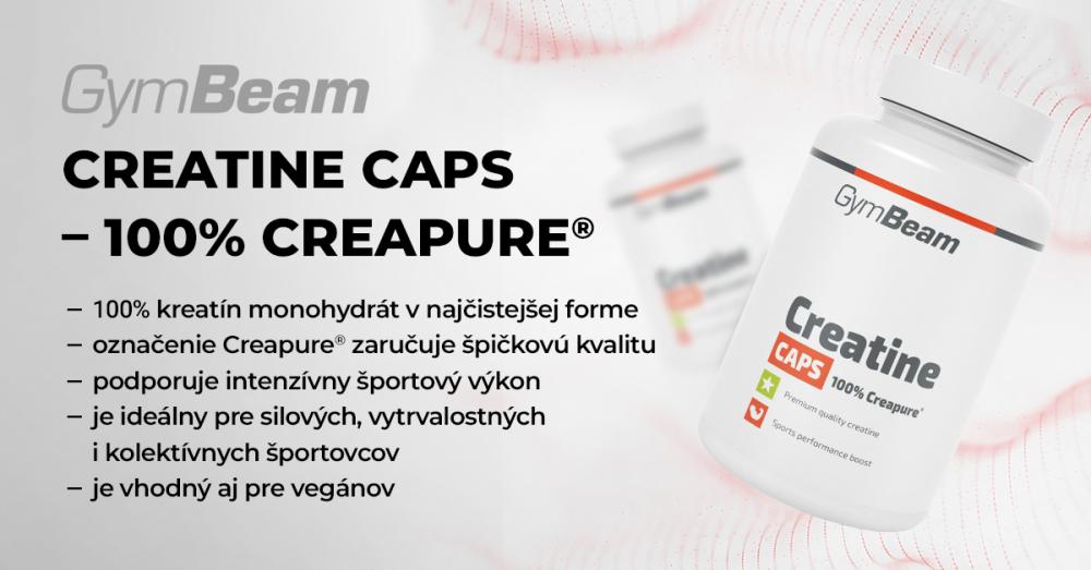 Kreatín CAPS - 100 % Creapure® - GymBeam