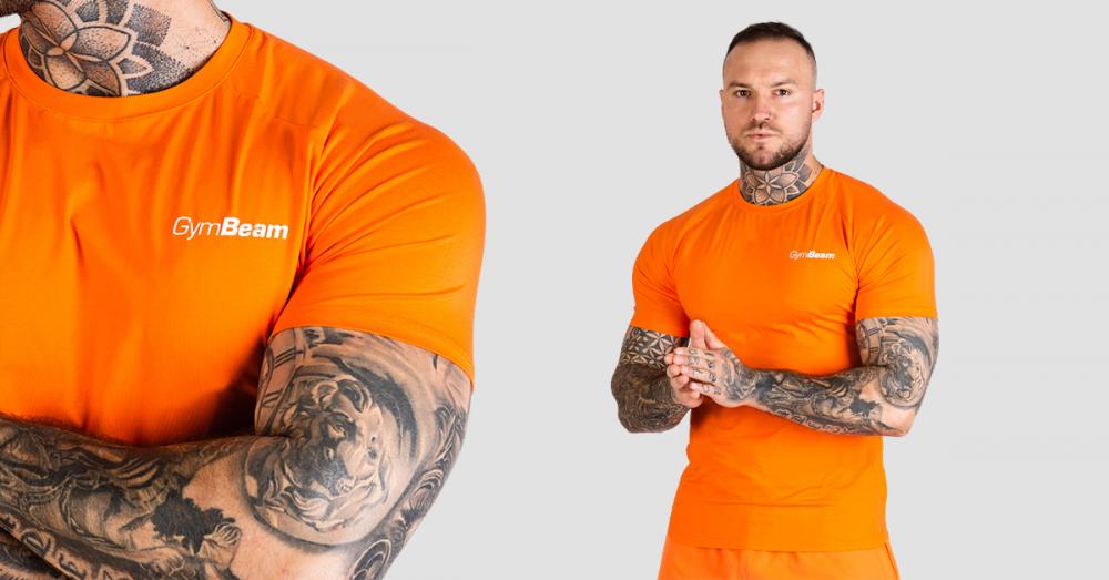 Tričko Fitted TRN Orange - GymBeam