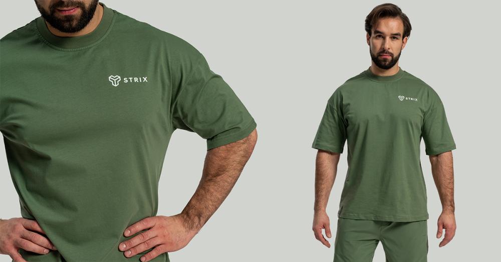 Tričko Oversized Cedar Green - STRIX