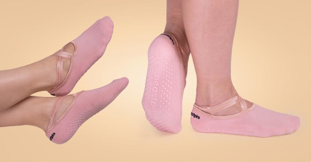 Ponožky Grip Yoga Socks Pink - BeastPink