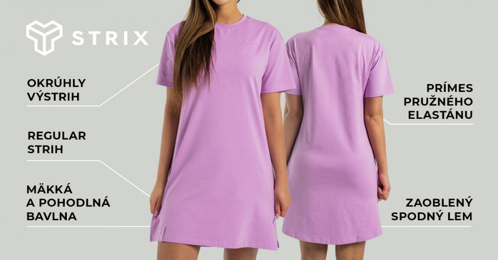 Women’s ALPHA T-Shirt Dress Amethyst - STRIX