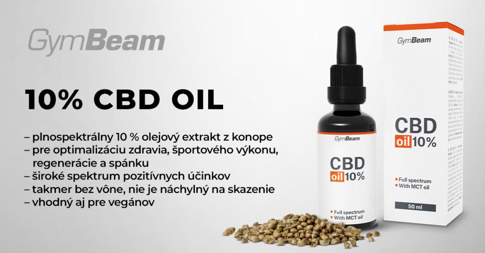CBD olej 10% 50ml - GymBeam