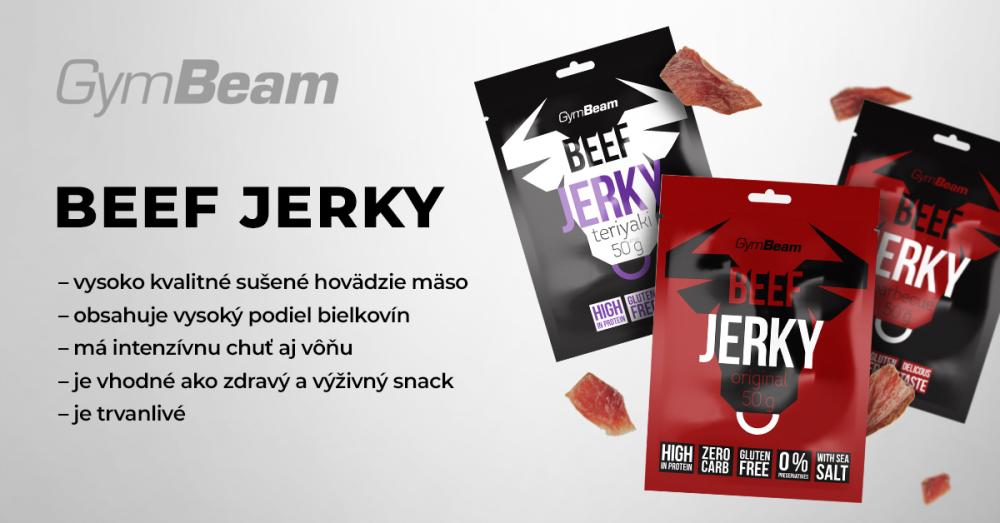  Sušené mäso Beef Jerky - GymBeam