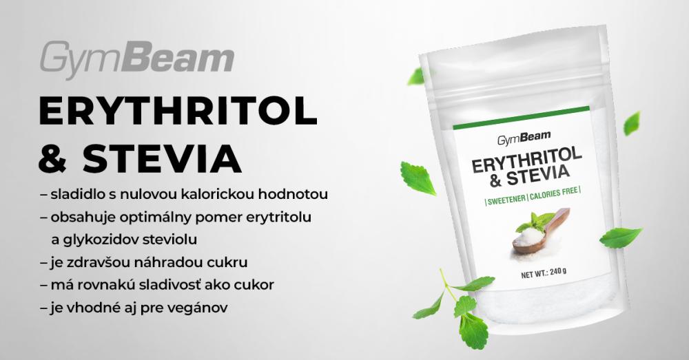 Erytritol & Stévia sladidlo - GymBeam