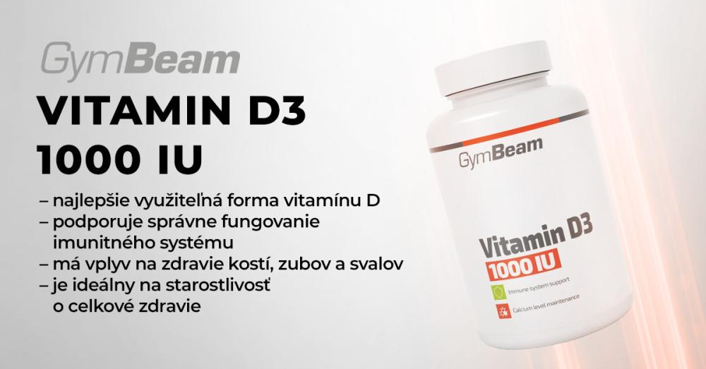 Vitamín D3 1000 IU - GymBeam