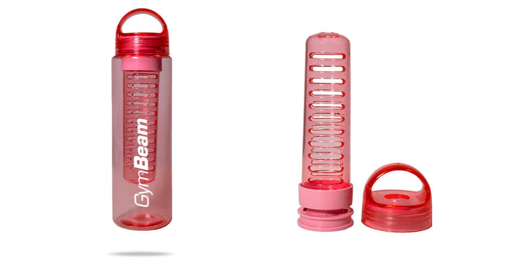 Športová fľaša Infuser All-Pink 700 ml - GymBeam