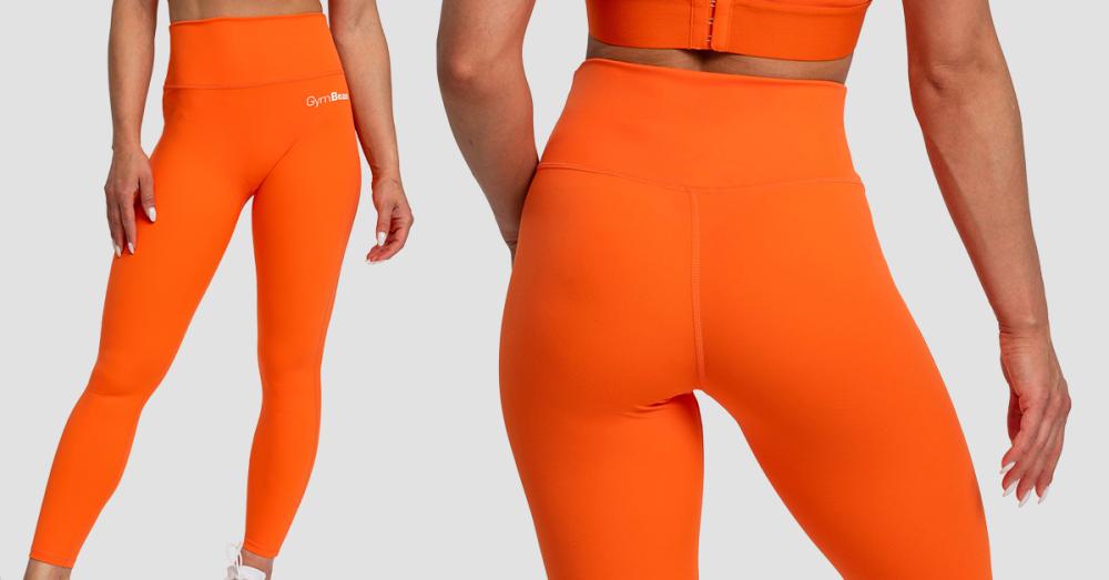 Dámske legíny High-waist Limitless Orange - GymBeam