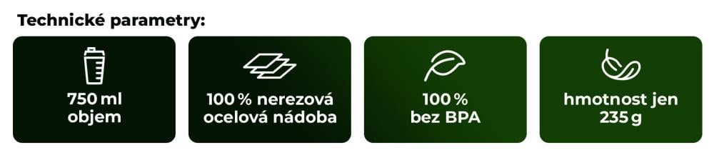 Čo ponúka Šejker Steel The Joker™ 750 ml - GymBeam