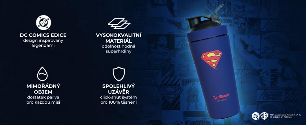 Vlastnosti Šejkru Steel Superman™ 750 ml - GymBeam