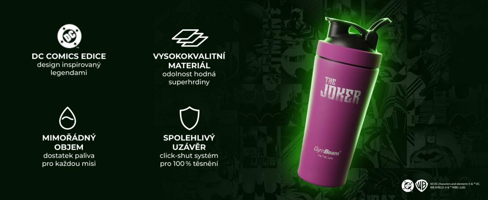 Vlastnosti Šejkera Steel The Joker™ 750 ml - GymBeam