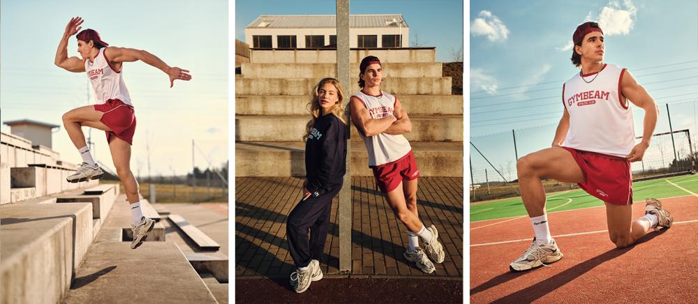 Športové šortky Varsity Red - GymBeam