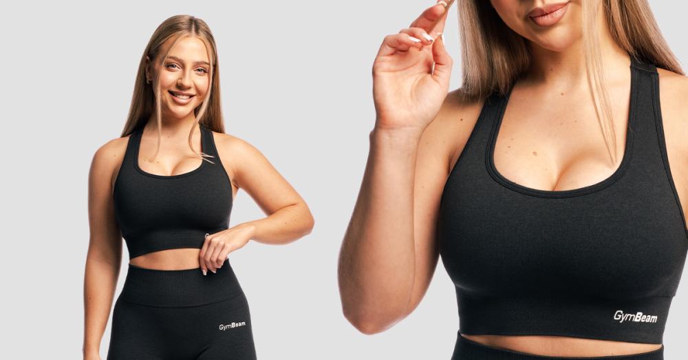 FLO Graphite Sports Bra - GymBeam