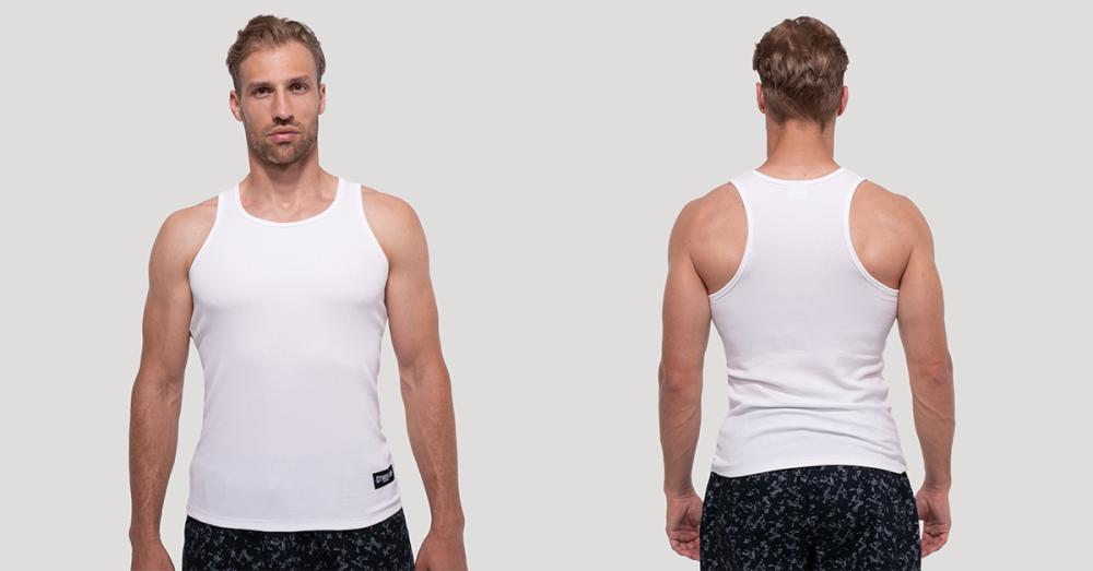 Tričko Persistence Ribbed White - GymBeam
