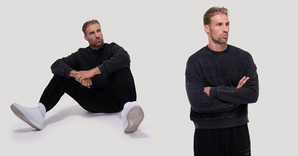 Mikina Persistence Washed Black - GymBeam