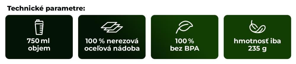 Čo ponúka Šejker Steel The Joker™ 750 ml - GymBeam